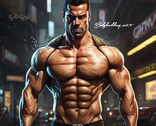 عکس پسر جذاب با سیکس پک