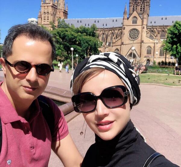 عکس شبنم قلی خانی در کنار همسرش