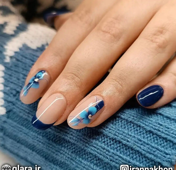 عکس مدل فرنچ ناخن اموزش