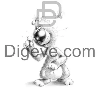 عکس نوشته کارتونی سیاه و سفید
