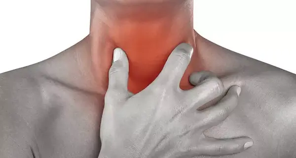 عکس قرمز شدن گلو