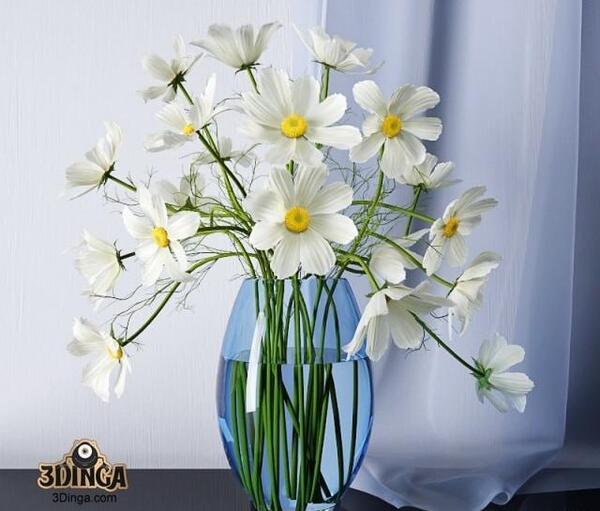 عکس گل نرگس روی میز
