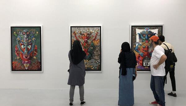 عکس نمایشگاه نقاشی تهران