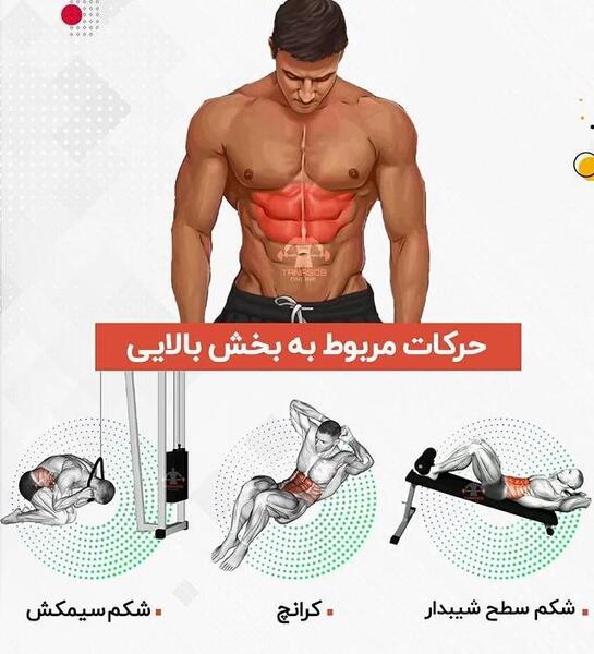 عکس ورزش برای سیکس پک