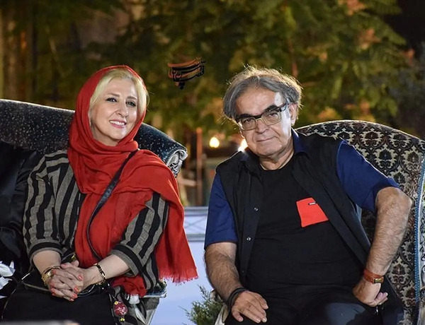 عکس حمید لولایی با همسرش