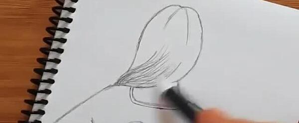 عکس نقاشی ساده فانتزی دخترانه