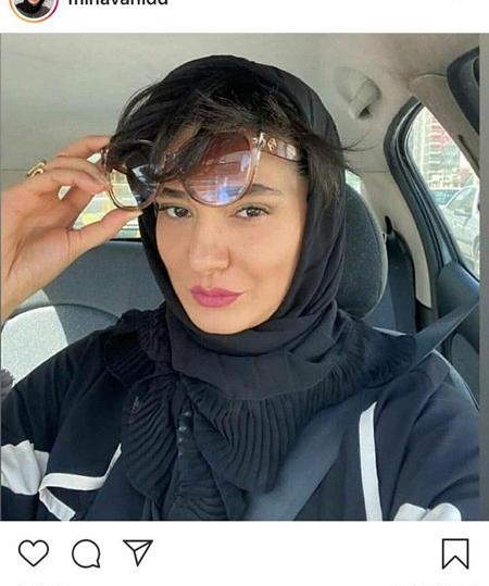 عکس سلفی مینا وحید