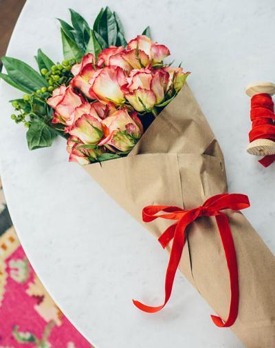 عکس گل طبیعی تزیین شده