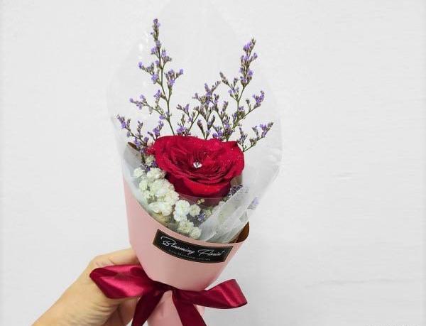 عکس گل طبیعی تزیین شده