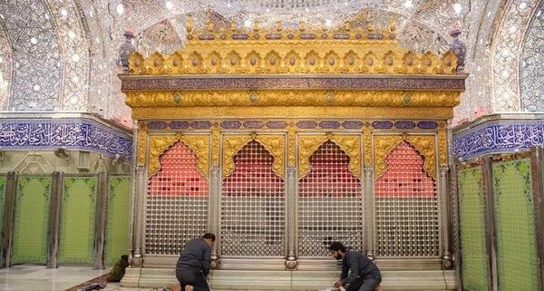 عکس نوشته ضریح حضرت عباس