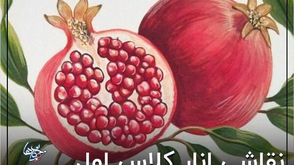 عکس نقاشی ساده انار