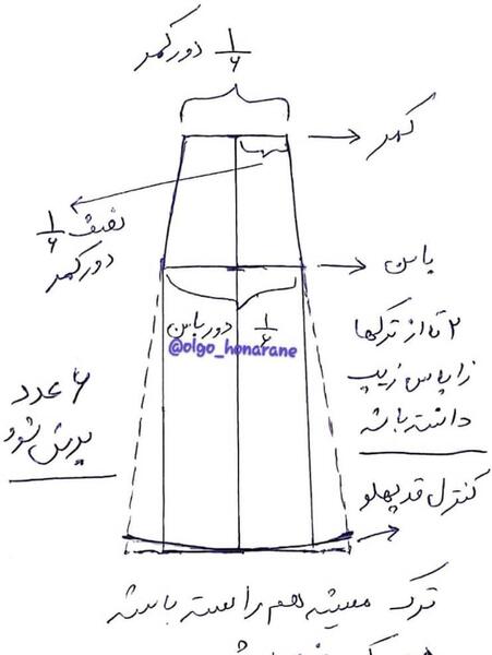 عکس دامن شش ترک