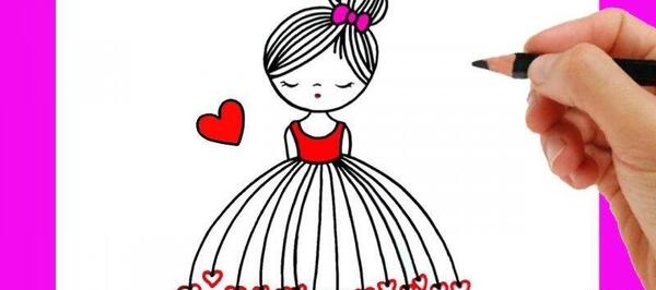 عکس نقاشی دخترانه زیبا و اسان