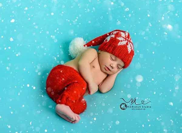 ایده عکس نوزاد با شال