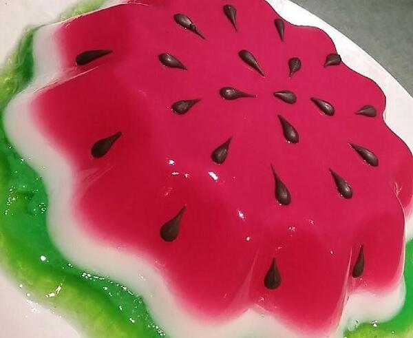 عکس ایده برای ژله هندوانه ای