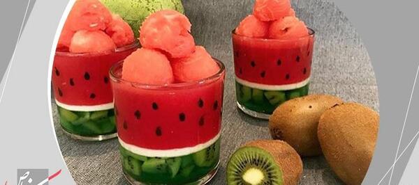 عکس ایده برای ژله هندوانه ای