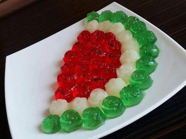 عکس ایده برای ژله هندوانه ای