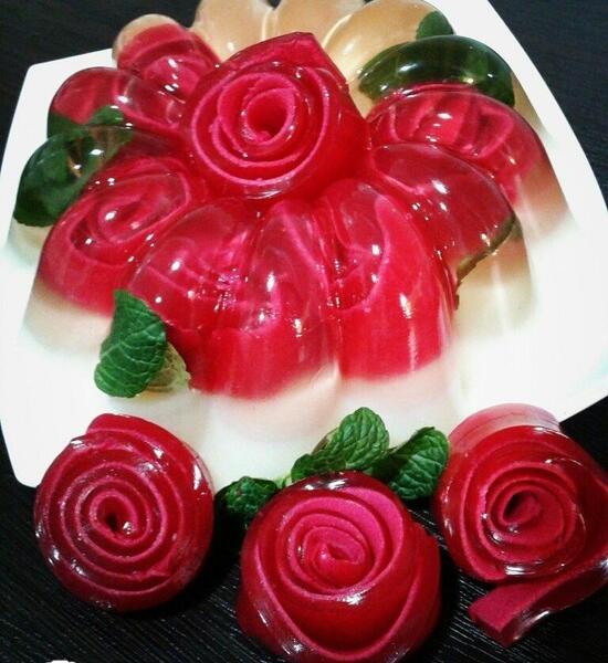 عکس ایده برای ژله رولی