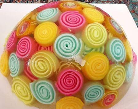 عکس ایده برای ژله رولی