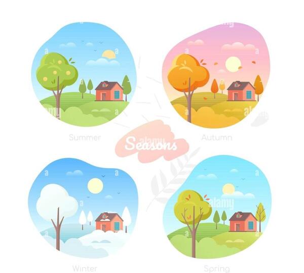 عکس وکتور چهار فصل