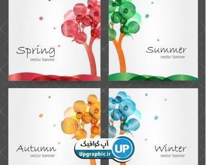 عکس وکتور چهار فصل