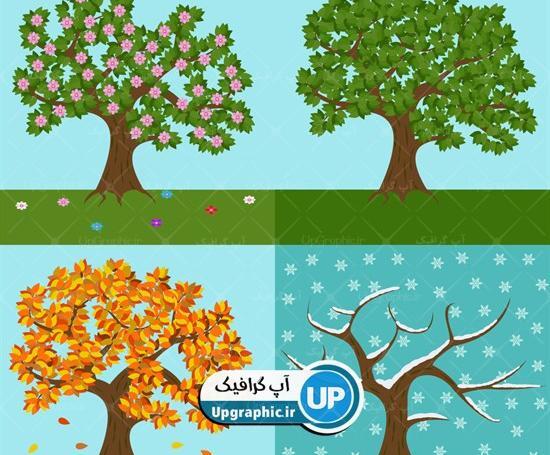 عکس وکتور چهار فصل