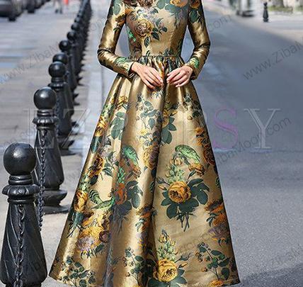 عکس لباس مجلسی دخترانه با پارچه ژاکارد