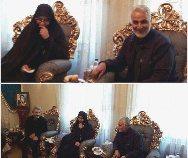 عکس محسن حججی با سردار سلیمانی