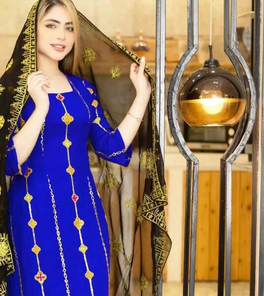 عکس پیراهن نگینی بندری