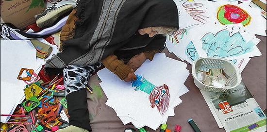 عکس نقاشی کودکانه کشور ایران