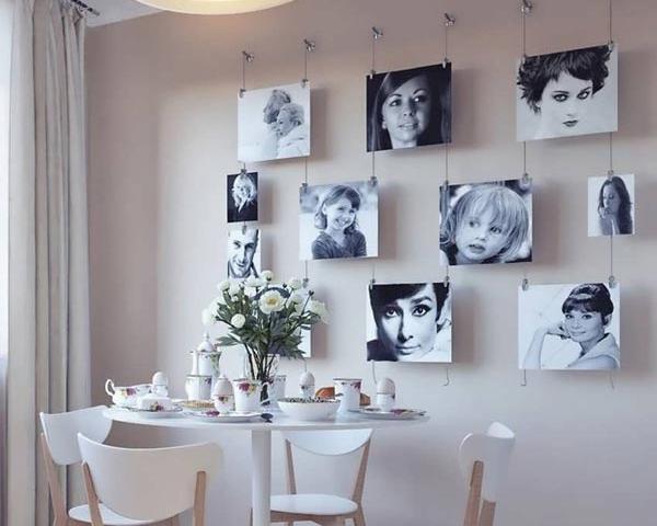 عکس ایده برای چسباندن نقاشی روی دیوار