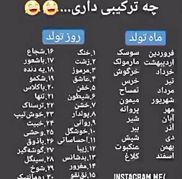 عکس های ماه تولد خنده