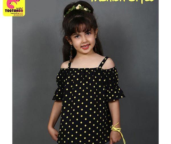 عکس لباس مجلسی دخترانه خال خالی