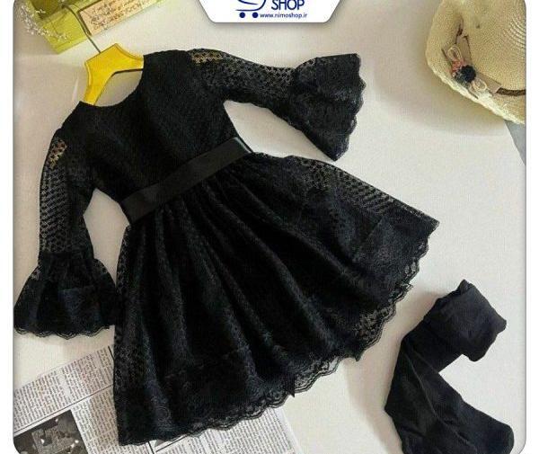 عکس لباس مجلسی دخترانه خال خالی