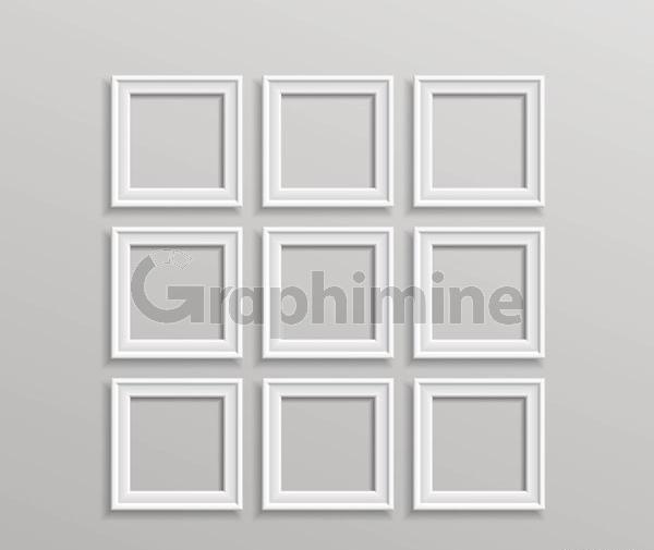 عکس سفید قاب دار