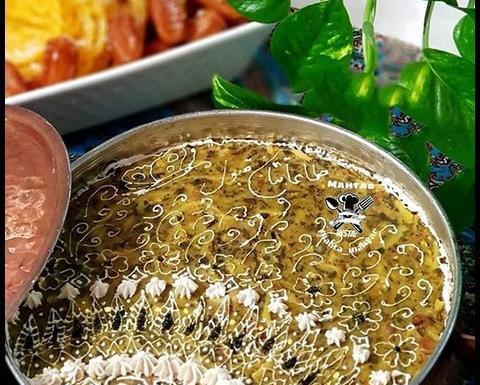 عکس از آش رشته نذری