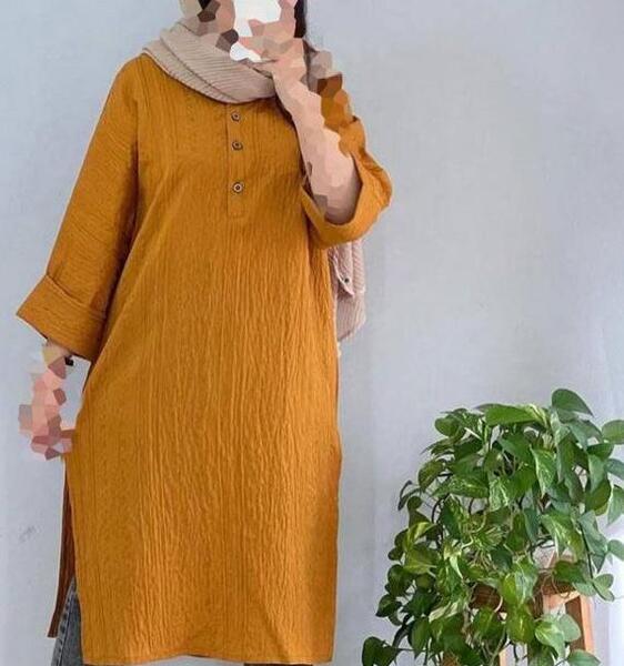 عکس جدیدترین مدل مانتو نخی بلند