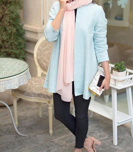 عکس جدیدترین مدل مانتو نخی بلند