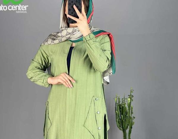 عکس جدیدترین مدل مانتو نخی بلند