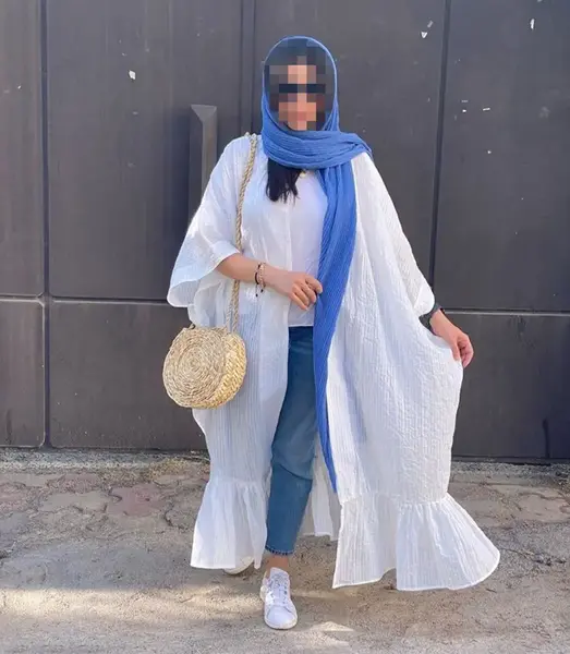 عکس جدیدترین مدل مانتو نخی بلند