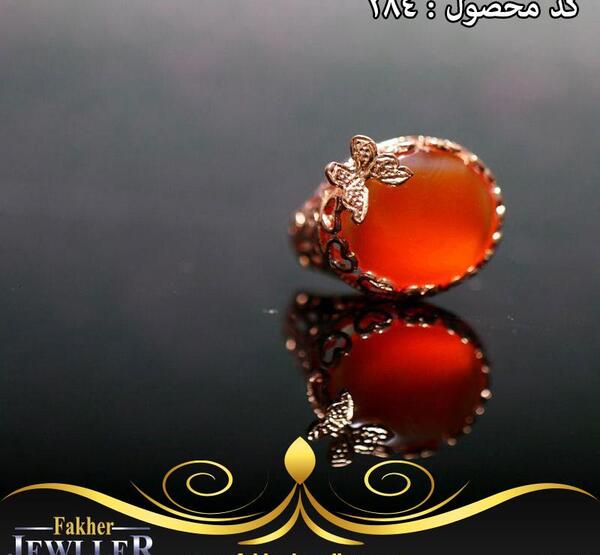 عکس انگشتر عقیق زنانه
