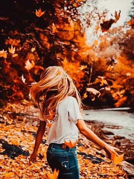 عکس دختر پاییزی برای پروفایل