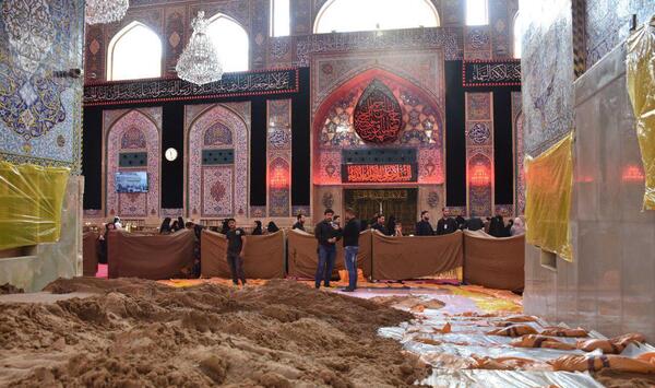 عکس حرم امام حسین در روز عاشورا