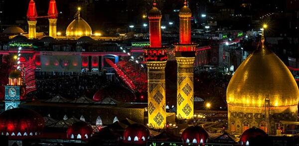 عکس حرم امام حسین در روز عاشورا