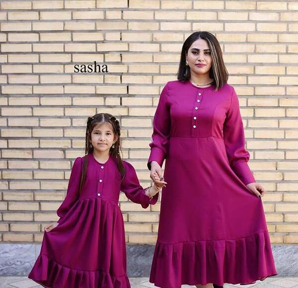 عکس لباس مجلسی شیک ست مادر دختری