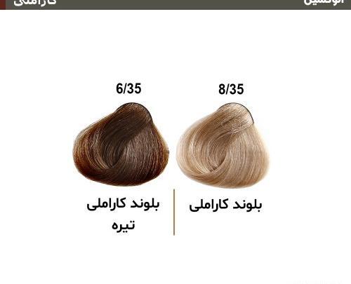 عکس رنگ موی کاراملی تیره