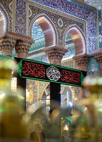 عکس حرم امام حسین سیاه پوش