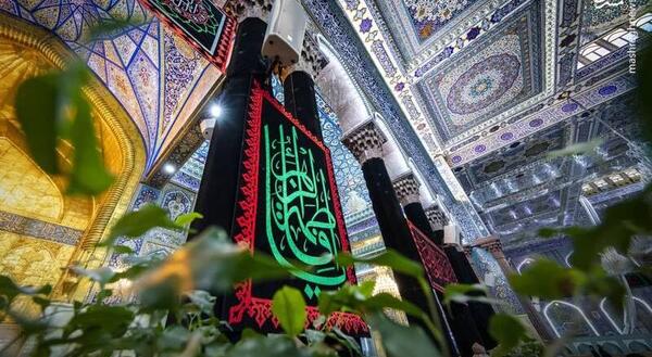 عکس حرم امام حسین سیاه پوش