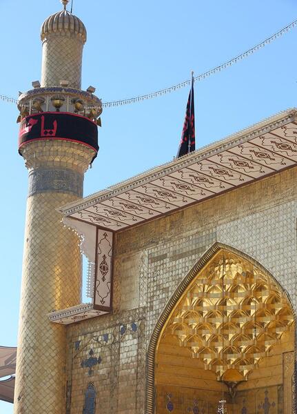 عکس حرم امام حسین سیاه پوش