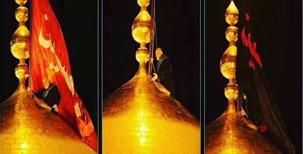 عکس حرم امام حسین سیاه پوش